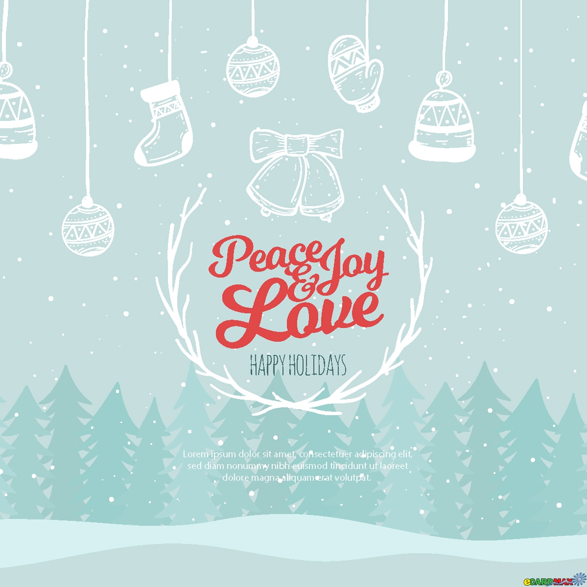 Peace joy & love
