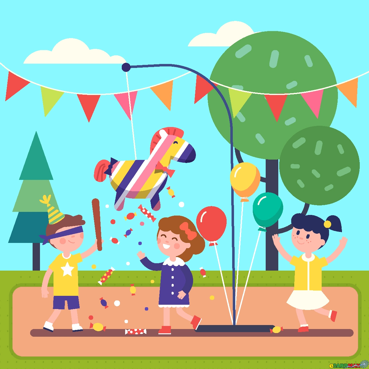 Kids celebrating
